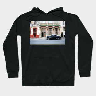 Black Car On The Malecon, Havana, Cuba Hoodie